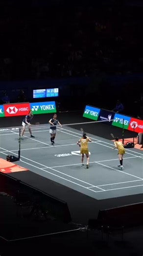 This Angle... 🔥🔥🔥 We are in love with this angle of the all Japanese WD final at the 2025 YONEX All England! 💙💚 #YAE26 | YONEX All England Open Badminton Championships