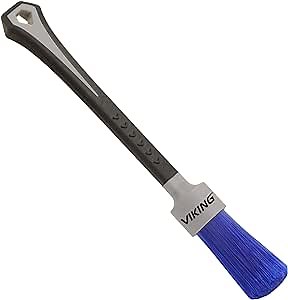 VIKING Cleaning Brush for Lug Nuts, Wheel Brush for Car Detailing Kit, Grey, 8.5 Inch x 1 Inch