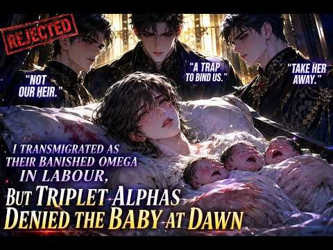 I Transmigrated as Their Banished Omega in Labour, but Triplet Alphas Denied the Baby at Dawn