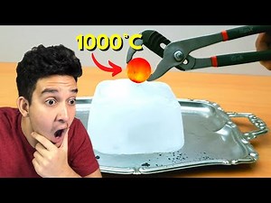 1000° C Hot Ball VS Ice Cube Experiment