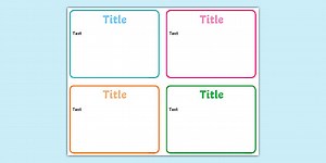 Editable Flash Card Template
