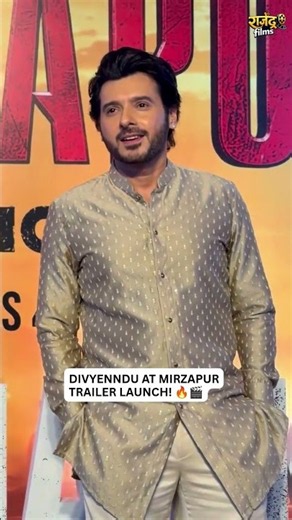 DIVYENNDU AT MIRZAPUR TRAILER LAUNCH! 🔥🎬
