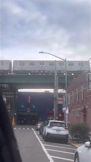 MTA (J) Train Passing By