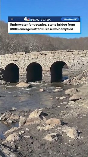Ghost Bridges appears in New Jersey amid ongoing drought