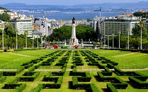 Parque Eduardo VII (Eduardo VII Park) in Lisbon, Portugal