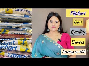Flipkart wedding & party wear special saree Haul | trending saree collection from Flipkart