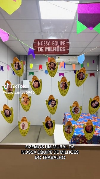 Como Fazer o Mural da Equipe de Milhões para Festa Junina