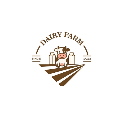 Custom Dairy Farm Logo Design / Editable Branding (digital Design) - Etsy