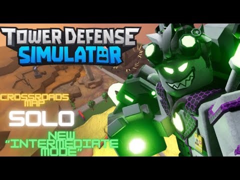 HOW TO BEAT INTERMEDIATE MODE SOLO | NEW TDS MODE | TOWER DEFENSE SIMULATOR