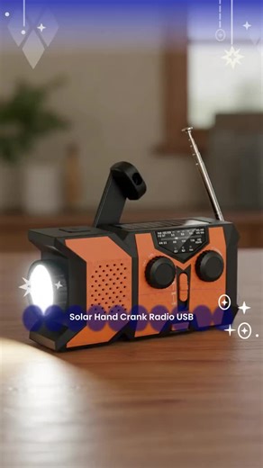 Solar Powered Emergency CB Radio, Multifunctional Crank Type Audio Radio with Solar Power Bank Function, Hand Crank Self Powered Dynamo, Handheld Radio, Portable Radio For Outdoor Camping Travel Use #radio #weatherradio #emergency #emergencyradio #emergencytool #solarradio #handcrankradio #outdoor