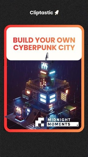 Midnight Moments | Happy Volcano | Cozy Cyberpunk Diorama Builder