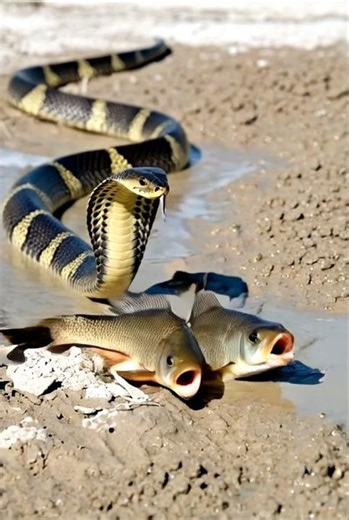 Fish vs Snake story #ytshorts #fishing #crane #viralvideo