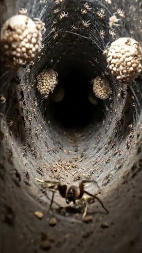 Inside a Trapdoor Spider Burrow 🕷️ | Secret Underground World Revealed