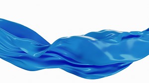 Flowing cloth, wave pattern, 3d rendering.