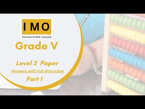 International Math Olympiad (IMO) Level 2- SOF previous year paper for Class 5 - Part 1
