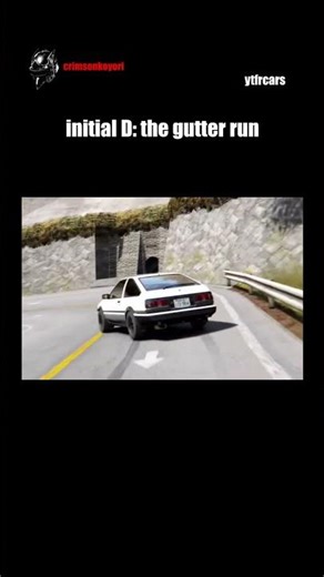 initial D the gutter run #assettocorsa #initald #shorts