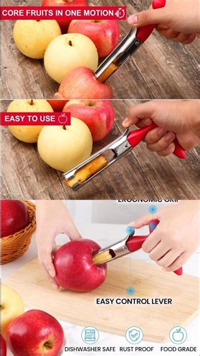 SCHVUBENR Premium Apple Corer Tool -#kitchen #shorts #amazon