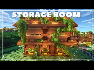 Minecraft: How To Build a Storage Room [Tutorial]