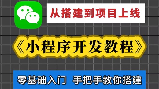 【2026最新】微信小程序开发教程，真正适合零基础小白的微信小程序实战课程，从零基础到项目发布全流程，带你一天速通微信小程序，学完即可创建属于自己的小程序！