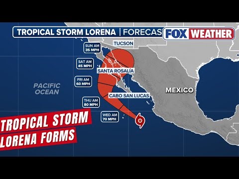 Tropical Storm Lorena Forms Off Mexico, Could Have Impacts On US Southwest