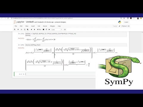Python Symbolic Computation: Solve any Differential Equation in Python
