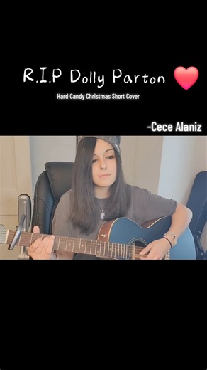 R.I.P Dolly Parton ❤️❤️❤️ 🎶 Hard Candy Christmas #cover #acousticcover #dollyparton #music #singing