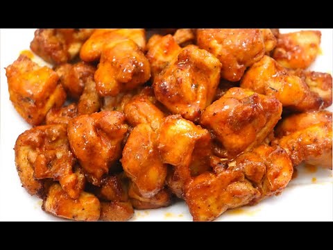 JUICY TASTY Buffalo Chicken Bites in the Air fryer - no breading | Easy Homemade chicken nuggets