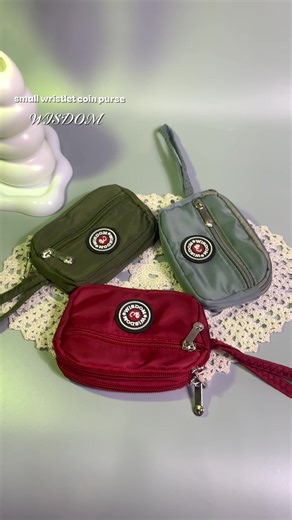 Stylish Nylon Wrist Zipper Coin Purse