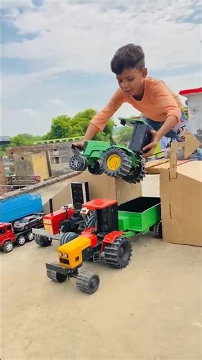 Remote Control Jcb And Dumper Truck tractor Unboxing And Testing Short Video #automobile #ytshorts