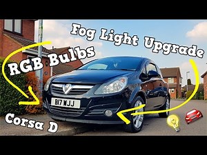 How to change Fog light Bulbs on a Corsa D