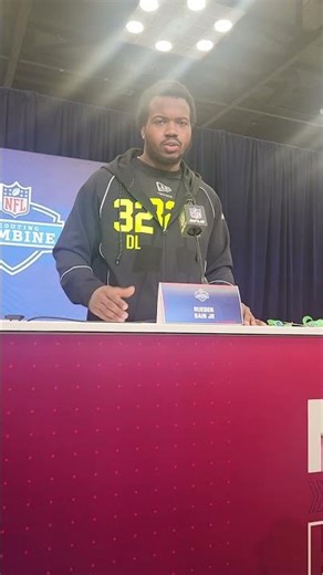 Reuben Bain Jr. to critics about his arm length #nflcombine #nfl #hurricanes #football