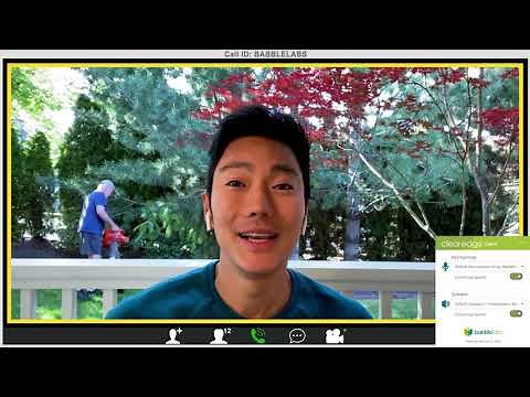 Clear Edge for Client - AI speech enhancement removes leaf blower background noise