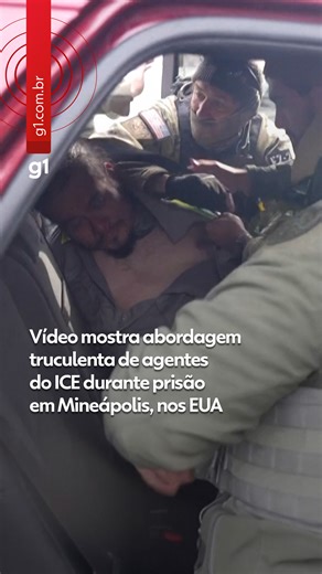 VÍDEO mostra abordagem truculenta de agentes do ICE durante prisão em Mineápolis http://glo.bo/4qebRdD #g1 | g1 - O Portal de Notícias da globo