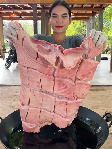 Cooking yummy deep fried pork recipe | pork