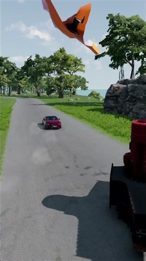 Turbo Cars vs Giant Pit Bollards Crash💨 – BeamNG.drive