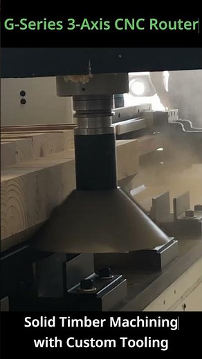 Look at that Tool! Heavy CNC Machining of Solid Pine