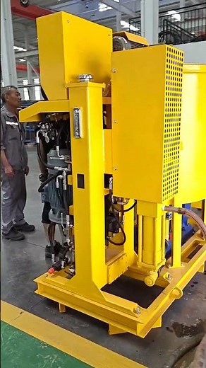 Compact size vertical piston grout pump plant #grout plant #grouting #grout station #grout unit