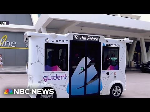 Self-driving shuttles mark major test for public transit