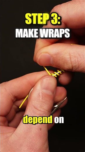 Hook Snell Without A Single Knot #fishing #tutorial #shorts