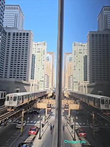 1.9K views · 66 reactions | Chicago train on the Elevated tracks AKA the" L" #chicagoland #cityscape #chitown | Chicago Epic | Facebook