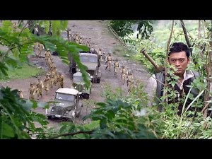 2024 Movie: Japanese troops send artilleries for support, but the Eighth Route Army ambushes them.