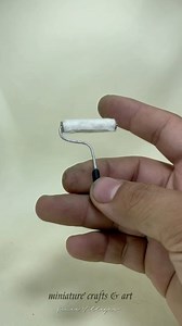 DIY Miniature Paint Roller 🎨 Tutorial video using Scrap items on my desk♻️🤝 #MiniatureArt #dioramaartist #miniaturequotes #miniatureartwork #fyp #everyone #dioramaart #filipino #miniature #DIY #diorama #MiniatureCraftsandArt #diytutorialvideo | Miniatures crafts & Art
