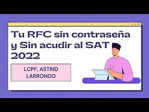 Cómo Imprimir mi RFC Constancia de Situación Fiscal 2022 sin contraseña y sin ir al SAT