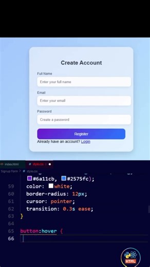 Frontend Interview Question 💻 | HTML & CSS Login Form