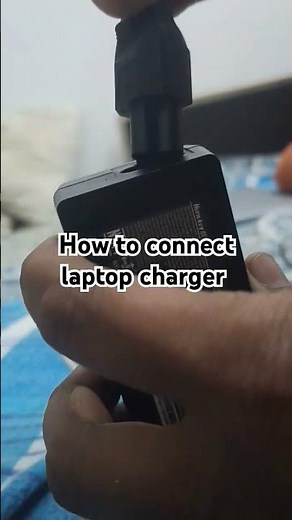 How to Connect Laptop Charger Properly 🔌💻 #LaptopTips #TechGuide #HowTo