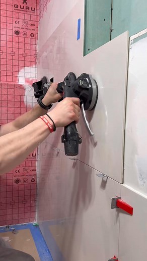 LARGE FORMAT TILE is my favorite size of tile to install. Wait until ... | Winnidesigns