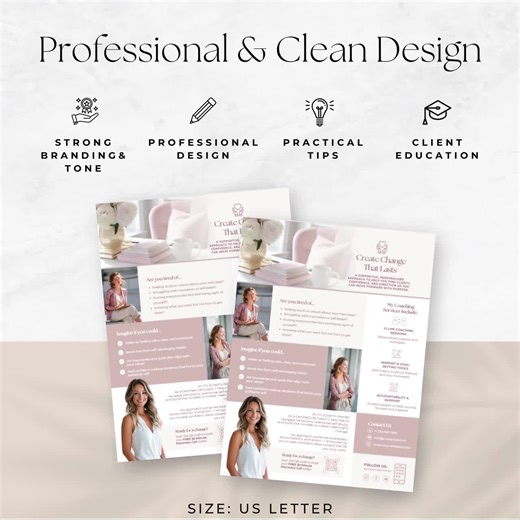 Life Coach Flyer Editable Template, Coaching Services Business Promotion, Mindset Coach Marketing Tools, Consulting Pamphlet, Advertisement - Etsy