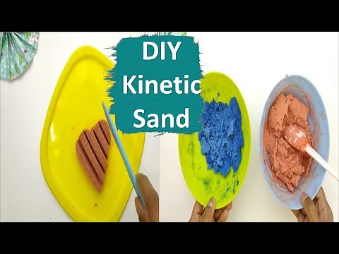 DIY KINETIC SAND | Homemade Kinetic sand without Glue | How to make kinetic sand at Home