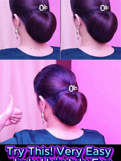 Easy Stylish Juda Hairstyle for Weddings