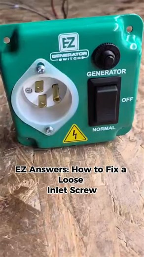 EZ Generator Switch on Instagram: "Having trouble with a loose screw during your switch install? Learn how to safely access the inlet, reseat the screw, and get your EZ Generator Switch running like new. Have more questions? Share them below 👇 . . . #EZGeneratorSwitch #PowerBackup #StormReady #EmergencyPower"